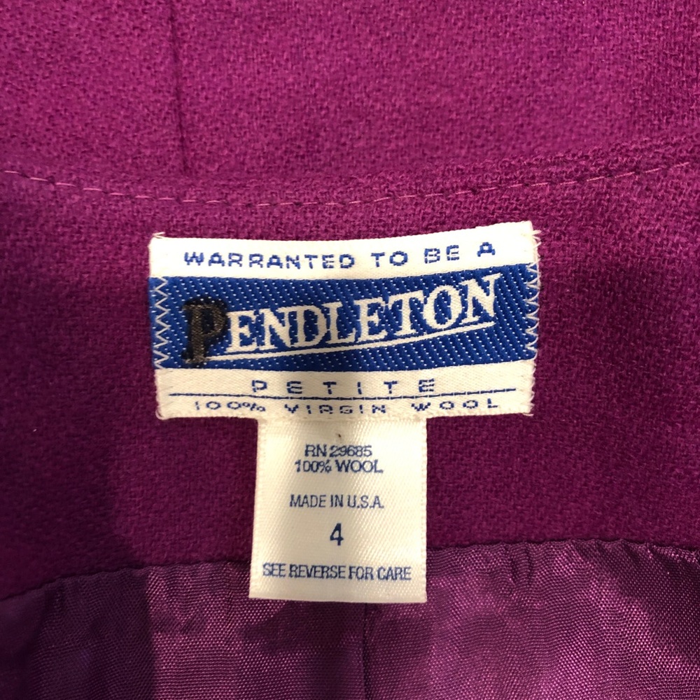 Pendleton Cropped Blazer Virgin Wool - image 8
